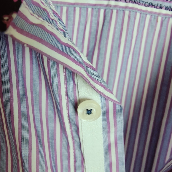 British Laundry by Christopher Wicks Men's Button Down Dress Shirt, 16 (34/35) - Picture 9 of 13